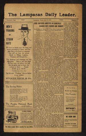 The Lampasas Daily Leader. (Lampasas, Tex.), Vol. 13, No. 43, Ed. 1 Tuesday, April 25, 1916