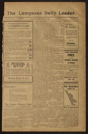 The Lampasas Daily Leader. (Lampasas, Tex.), Vol. 12, No. 189, Ed. 1 Wednesday, October 13, 1915
