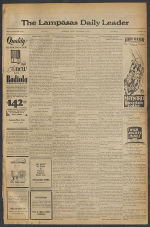 The Lampasas Daily Leader (Lampasas, Tex.), Vol. 27, No. 163, Ed. 1 Saturday, September 13, 1930