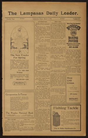 The Lampasas Daily Leader. (Lampasas, Tex.), Vol. 12, No. 310, Ed. 1 Saturday, March 4, 1916