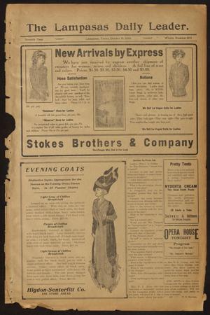 The Lampasas Daily Leader. (Lampasas, Tex.), Vol. 7, No. 2051, Ed. 1 Tuesday, October 18, 1910