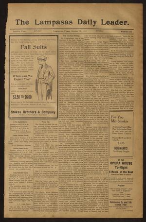 The Lampasas Daily Leader. (Lampasas, Tex.), Vol. 12, No. 192, Ed. 1 Saturday, October 16, 1915