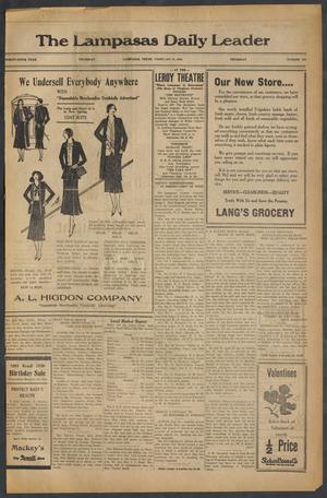 The Lampasas Daily Leader (Lampasas, Tex.), Vol. 26, No. 291, Ed. 1 Thursday, February 13, 1930