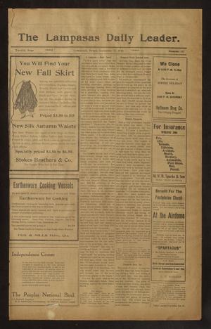 The Lampasas Daily Leader. (Lampasas, Tex.), Vol. 12, No. 167, Ed. 1 Friday, September 17, 1915