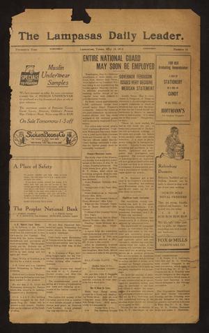 The Lampasas Daily Leader. (Lampasas, Tex.), Vol. 13, No. 56, Ed. 1 Wednesday, May 10, 1916
