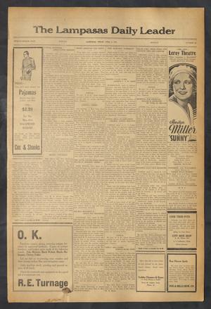 The Lampasas Daily Leader (Lampasas, Tex.), Vol. 28, No. 26, Ed. 1 Monday, April 6, 1931
