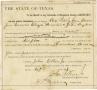 Thumbnail image of item number 3 in: 'Documents pertaining to the case of The State of Texas vs. Chambers Barron, cause no. 1842, 1886'.