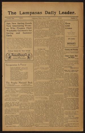 The Lampasas Daily Leader. (Lampasas, Tex.), Vol. 12, No. 311, Ed. 1 Monday, March 6, 1916