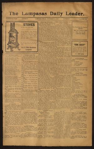 The Lampasas Daily Leader. (Lampasas, Tex.), Vol. 14, No. 223, Ed. 1 Saturday, November 24, 1917
