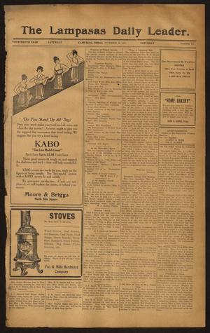 The Lampasas Daily Leader. (Lampasas, Tex.), Vol. 14, No. 211, Ed. 1 Saturday, November 10, 1917