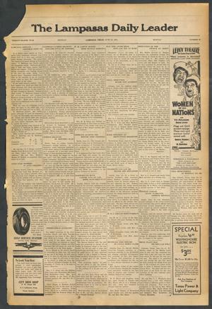 The Lampasas Daily Leader (Lampasas, Tex.), Vol. 28, No. 92, Ed. 1 Monday, June 22, 1931