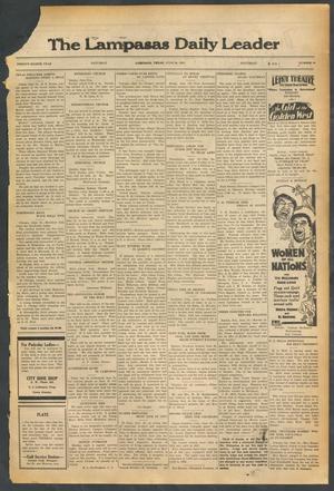 The Lampasas Daily Leader (Lampasas, Tex.), Vol. 28, No. 91, Ed. 1 Saturday, June 20, 1931