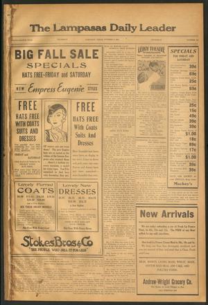 The Lampasas Daily Leader (Lampasas, Tex.), Vol. 28, No. 185, Ed. 1 Thursday, October 8, 1931
