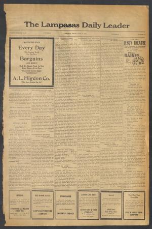 The Lampasas Daily Leader (Lampasas, Tex.), Vol. 27, No. 92, Ed. 1 Saturday, June 21, 1930