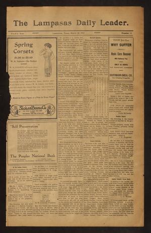Primary view of object titled 'The Lampasas Daily Leader. (Lampasas, Tex.), Vol. 12, No. 13, Ed. 1 Monday, March 22, 1915'.