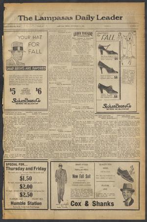 The Lampasas Daily Leader (Lampasas, Tex.), Vol. 27, No. 171, Ed. 1 Tuesday, September 23, 1930