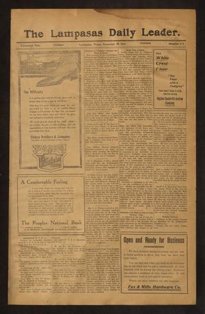 Primary view of object titled 'The Lampasas Daily Leader. (Lampasas, Tex.), Vol. 13, No. [253], Ed. 1 Thursday, December 28, 1916'.