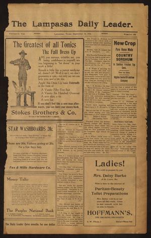 The Lampasas Daily Leader. (Lampasas, Tex.), Vol. 13, No. 168, Ed. 1 Monday, September 18, 1916