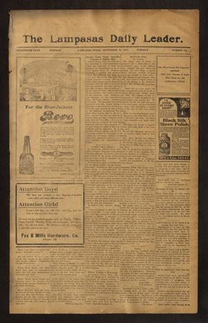 The Lampasas Daily Leader. (Lampasas, Tex.), Vol. 14, No. 172, Ed. 1 Tuesday, September 25, 1917