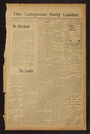 The Lampasas Daily Leader. (Lampasas, Tex.), Vol. 7, No. 2006, Ed. 1 Thursday, August 25, 1910