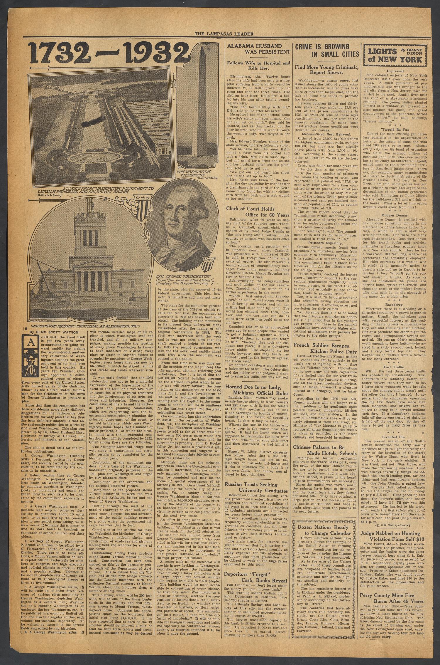 The Lampasas Daily Leader (Lampasas, Tex.), Vol. 26, No. 297, Ed. 1 Thursday, February 20, 1930
                                                
                                                    [Sequence #]: 2 of 4
                                                