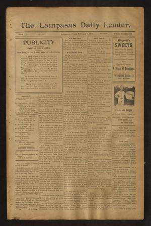 The Lampasas Daily Leader. (Lampasas, Tex.), Vol. 6, No. 1834, Ed. 1 Saturday, February 5, 1910