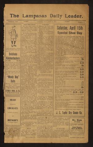The Lampasas Daily Leader. (Lampasas, Tex.), Vol. 13, No. 33, Ed. 1 Thursday, April 13, 1916