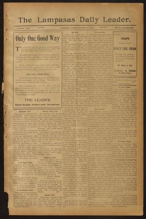 The Lampasas Daily Leader. (Lampasas, Tex.), Vol. 7, No. 2067, Ed. 1 Saturday, November 5, 1910