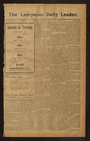 The Lampasas Daily Leader. (Lampasas, Tex.), Vol. 12, No. 123, Ed. 1 Wednesday, July 28, 1915