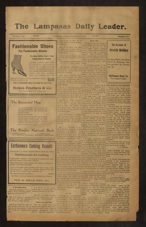 The Lampasas Daily Leader. (Lampasas, Tex.), Vol. 12, No. 157, Ed. 1 Monday, September 6, 1915