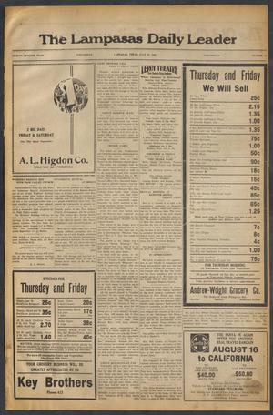 The Lampasas Daily Leader (Lampasas, Tex.), Vol. 27, No. 124, Ed. 1 Wednesday, July 30, 1930