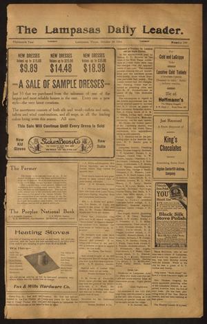 The Lampasas Daily Leader. (Lampasas, Tex.), Vol. 13, No. 199, Ed. 1 Tuesday, October 24, 1916