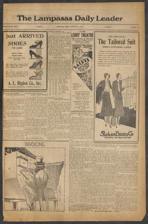 Primary view of object titled 'The Lampasas Daily Leader (Lampasas, Tex.), Vol. 26, No. 265, Ed. 1 Tuesday, January 14, 1930'.