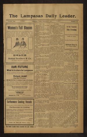 The Lampasas Daily Leader. (Lampasas, Tex.), Vol. 12, No. 160, Ed. 1 Thursday, September 9, 1915