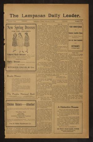 The Lampasas Daily Leader. (Lampasas, Tex.), Vol. 12, No. 301, Ed. 1 Wednesday, February 23, 1916