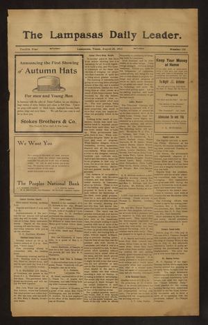 The Lampasas Daily Leader. (Lampasas, Tex.), Vol. 12, No. 150, Ed. 1 Saturday, August 28, 1915