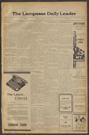 The Lampasas Daily Leader (Lampasas, Tex.), Vol. 27, No. 160, Ed. 1 Wednesday, September 10, 1930