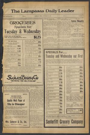 The Lampasas Daily Leader (Lampasas, Tex.), Vol. 27, No. 176, Ed. 1 Monday, September 29, 1930