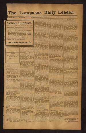 The Lampasas Daily Leader. (Lampasas, Tex.), Vol. 14, No. 158, Ed. 1 Saturday, September 8, 1917