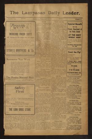 The Lampasas Daily Leader. (Lampasas, Tex.), Vol. 12, No. 36, Ed. 1 Saturday, April 17, 1915
