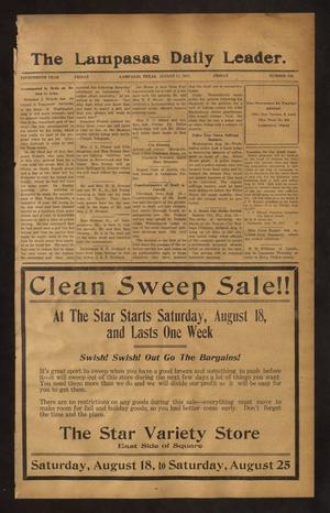 The Lampasas Daily Leader. (Lampasas, Tex.), Vol. 14, No. 139, Ed. 1 Friday, August 17, 1917