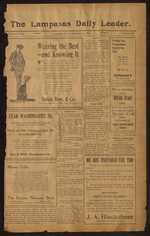The Lampasas Daily Leader. (Lampasas, Tex.), Vol. 13, No. 171, Ed. 1 Thursday, September 21, 1916