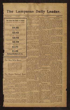 The Lampasas Daily Leader. (Lampasas, Tex.), Vol. 12, No. 117, Ed. 1 Wednesday, July 21, 1915