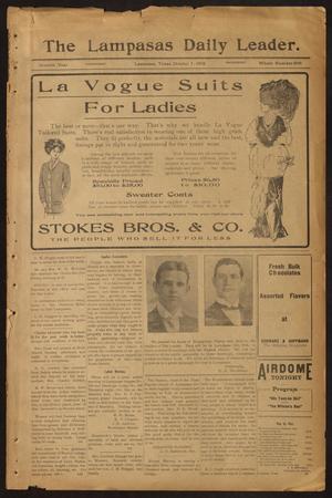 The Lampasas Daily Leader. (Lampasas, Tex.), Vol. 7, No. 2040, Ed. 1 Wednesday, October 5, 1910