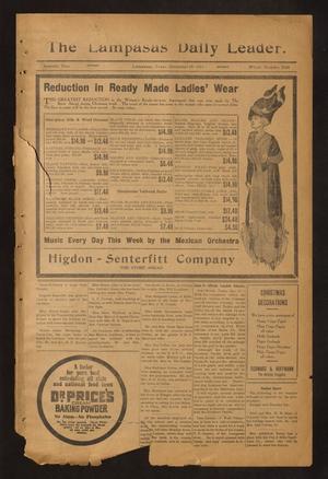 The Lampasas Daily Leader. (Lampasas, Tex.), Vol. 7, No. 2104, Ed. 1 Monday, December 19, 1910
