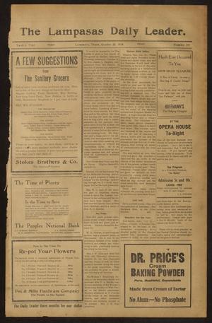 The Lampasas Daily Leader. (Lampasas, Tex.), Vol. 12, No. 197, Ed. 1 Friday, October 22, 1915
