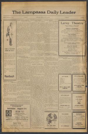 The Lampasas Daily Leader (Lampasas, Tex.), Vol. 27, No. 117, Ed. 1 Tuesday, July 22, 1930