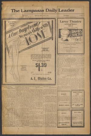 The Lampasas Daily Leader (Lampasas, Tex.), Vol. 27, No. 23, Ed. 1 Wednesday, April 2, 1930