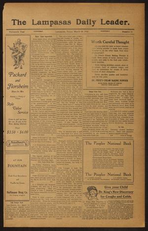 The Lampasas Daily Leader. (Lampasas, Tex.), Vol. 13, No. 14, Ed. 1 Wednesday, March 22, 1916