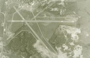 Primary view of object titled '[Aerial Photograph of Airport and Runways #3]'.